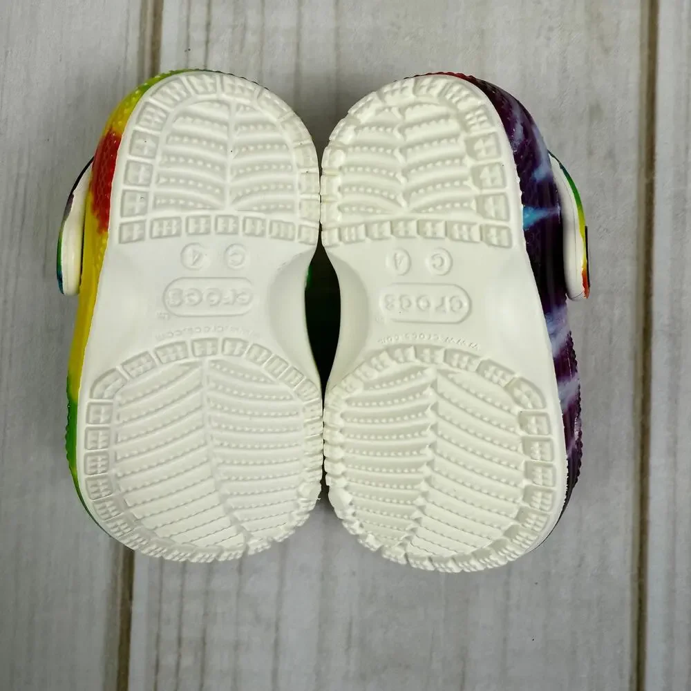 crocs tie dye toddler sandals 4C‎